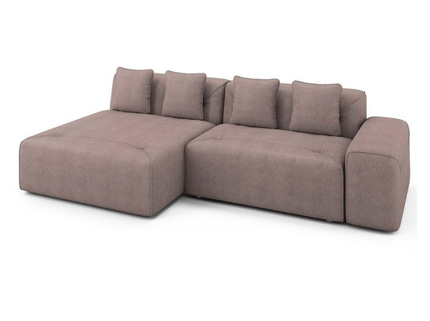 Угловой диван-кровать Hem (левый) бледно-розовый