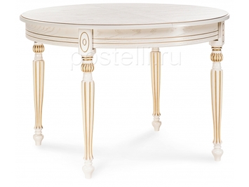 Стол Брейзер молочный/золото (Арт 483906)
