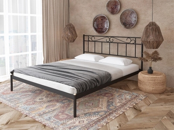 Металлическая кровать Laure c 1 спинкой