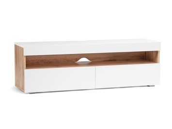 ТВ-тумба Альба дуб золотой (craft) / белый премиум (арт. 318793)