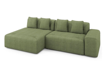 Угловой диван-кровать Hem (левый) олива