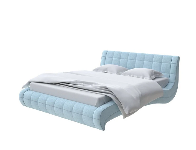 Кровать Nuvola 1 в Велюр (Teddy Морозная свежесть)