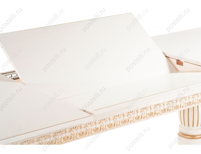 Стол Морнит молочный/золото (Арт 483916)