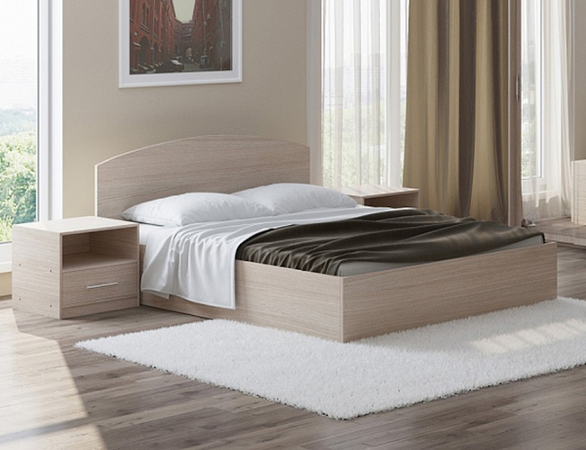 Кровать Этюд с подъемным механизмом дуб шамони