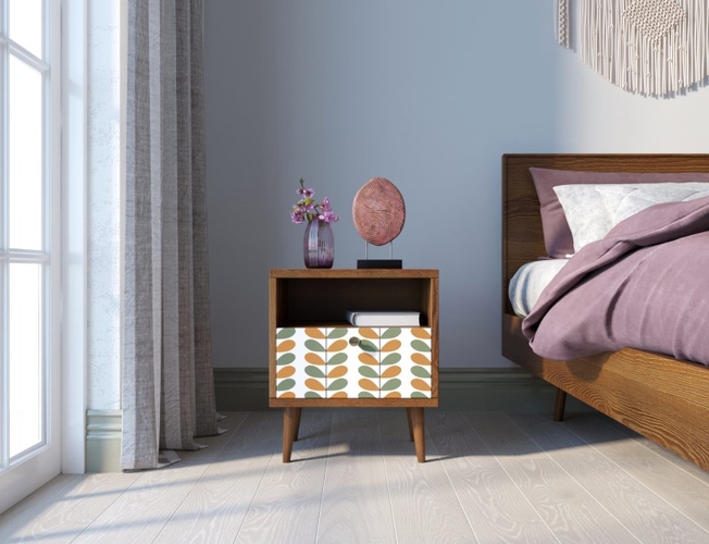 Тумбочка Berber с одним ящиком 23 принт (Арт BB06/Print_23)