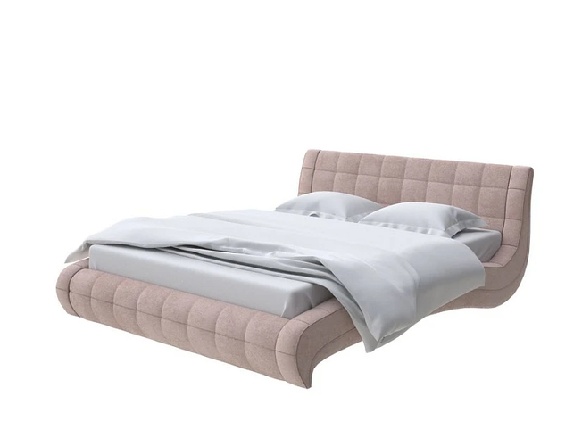 Кровать Nuvola 1 в Велюр (Teddy Шоколадный бисквит)