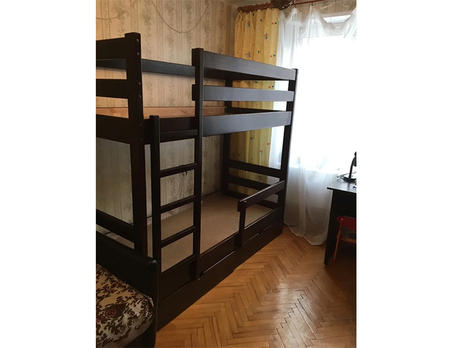 Кровать двухъярусная Кадет-2 с ящиками, фото отзывщиками