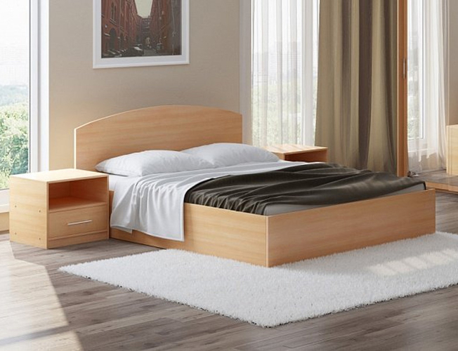 Кровать Этюд с подъемным механизмом бук