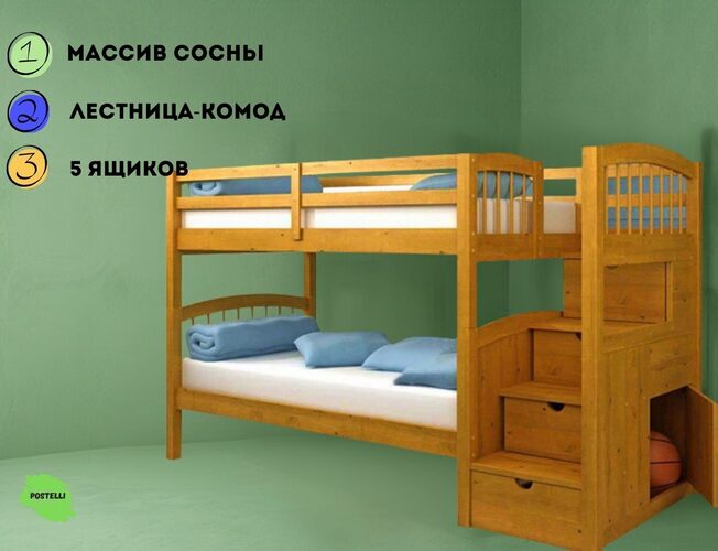 Кровать двухъярусная Велес Аскар