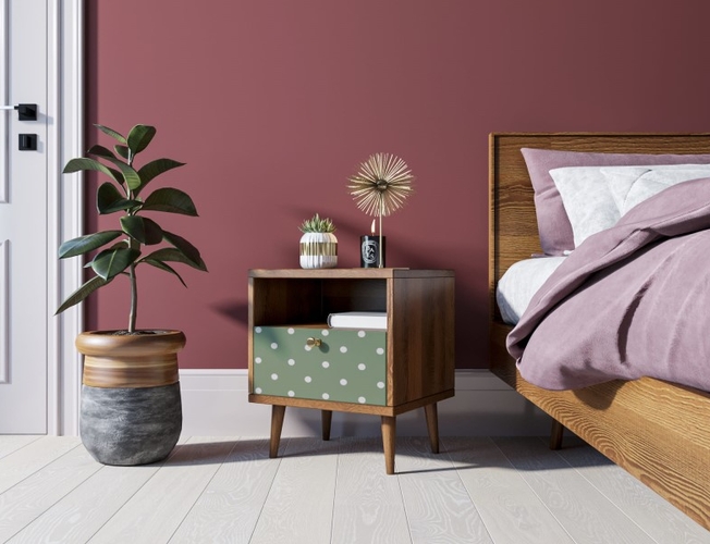 Тумбочка Berber с одним ящиком 12 принт (Арт BB06/Print_12)