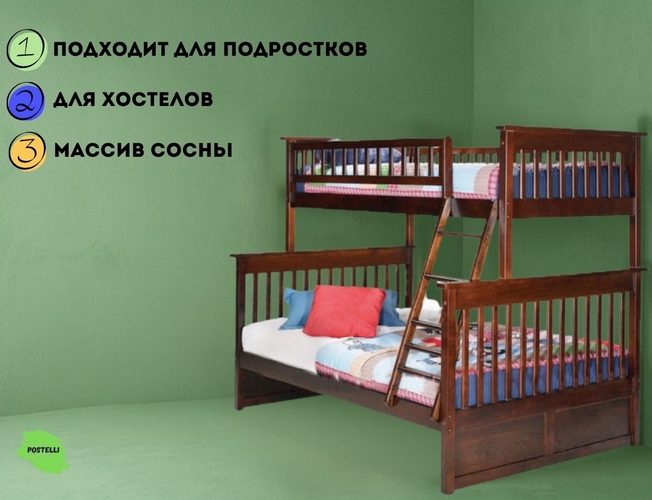 Двухъярусная кровать-трансформер Велес Авангард