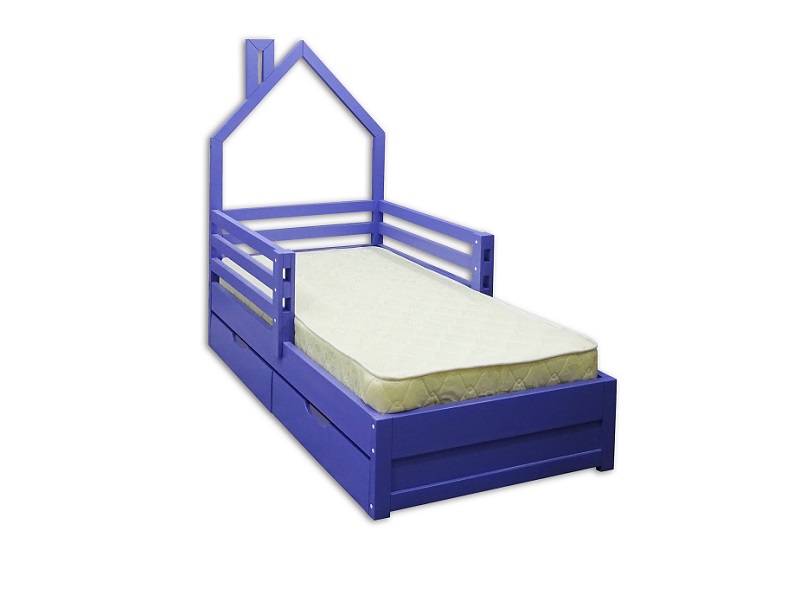 Детская кровать Велес Домик №5 с ящиками
