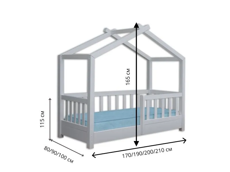Детская кровать Велес Домик №6