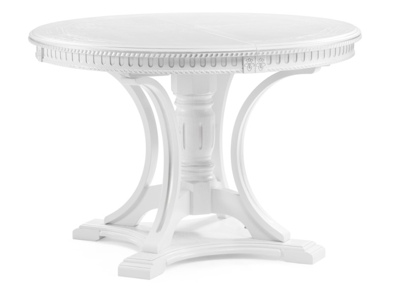 Деревянный стол Нозеан белый/серебро (Арт.500339)