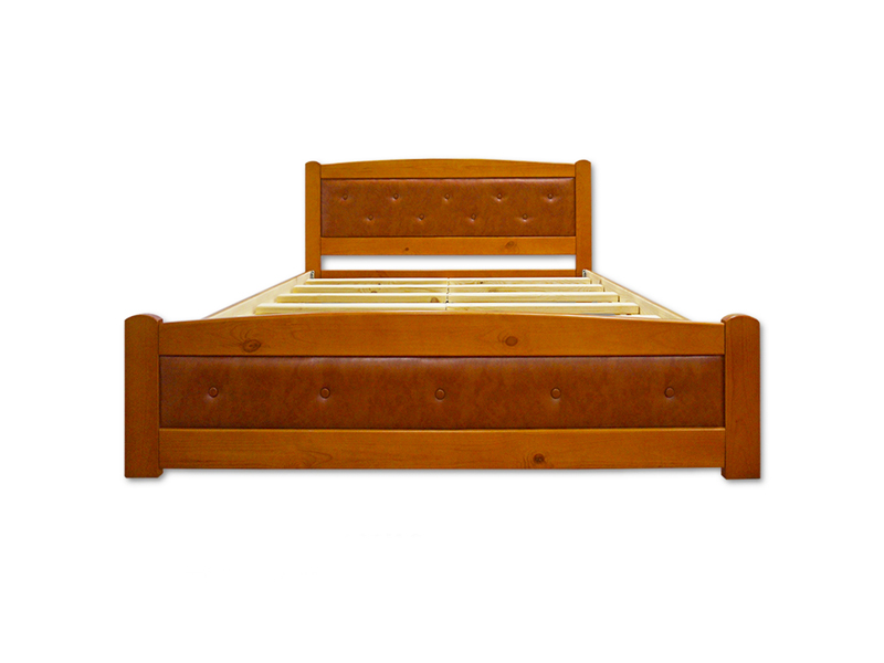 Кровать Велес Березка (кожа)с ящиками