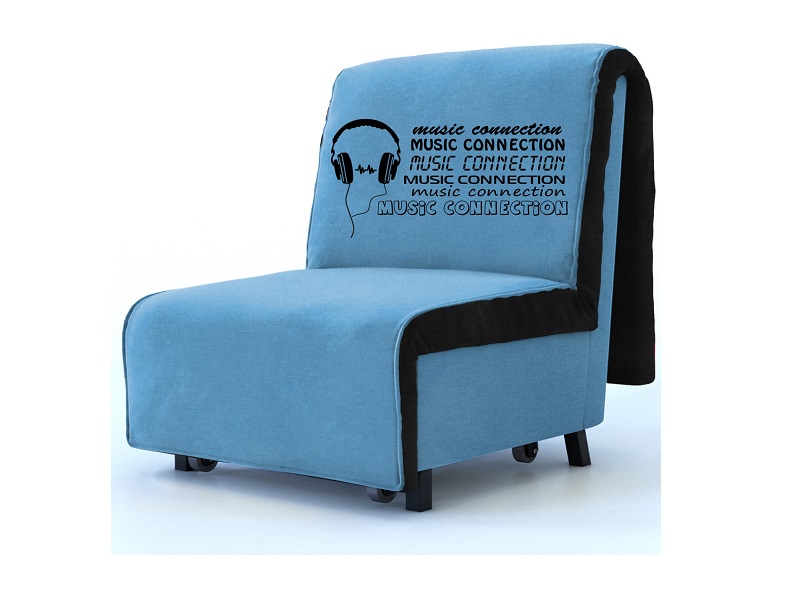 Кресло-кровать Новелти Music голубое
